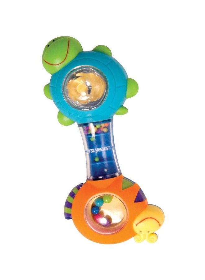 The FIRST Years Shaken Shells Easy Grip Rattle Assorted 8.38x7.87x1.52cm